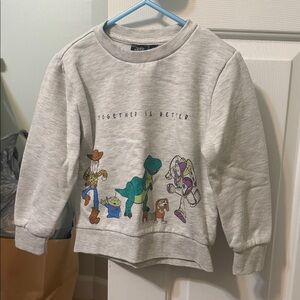 Disney Light Gray Toy Story Sweatshirt